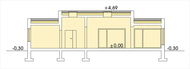 Nord 691 — проекция фасада